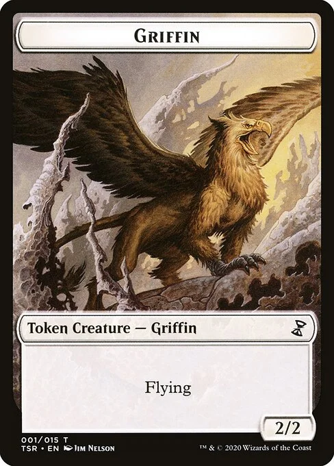 Griffin, carta Magic di tipo Token Creature — Griffin illustrata da Jim Nelson