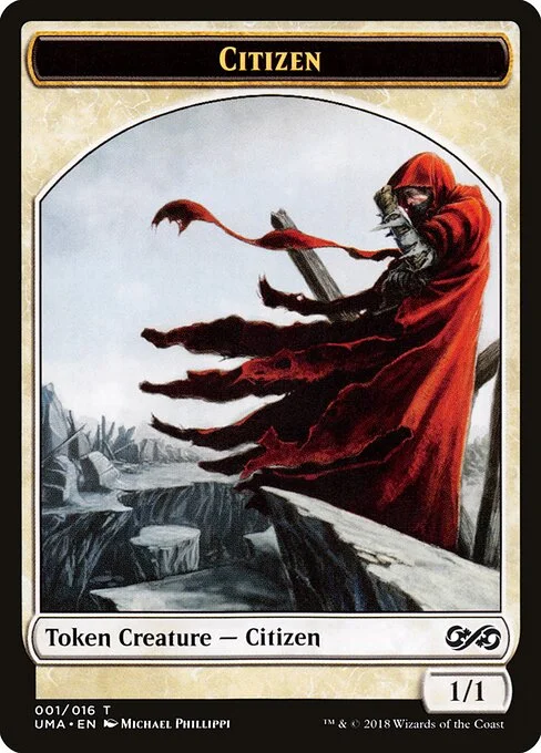 Citizen, carta Magic di tipo Token Creature — Citizen illustrata da Michael Phillippi