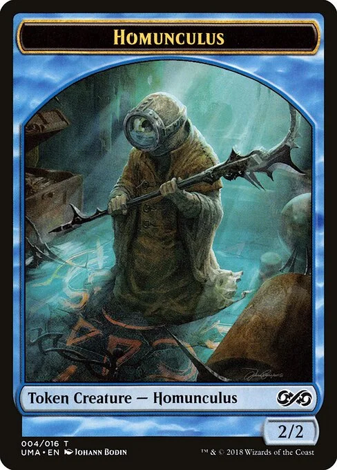Homunculus, carta Magic di tipo Token Creature — Homunculus illustrata da Johann Bodin