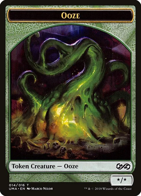 Ooze, carta Magic di tipo Token Creature — Ooze illustrata da Marco Nelor
