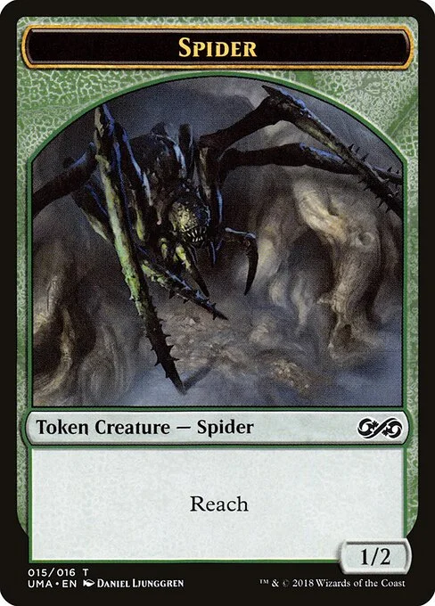 Spider, carta Magic di tipo Token Creature — Spider illustrata da Daniel Ljunggren