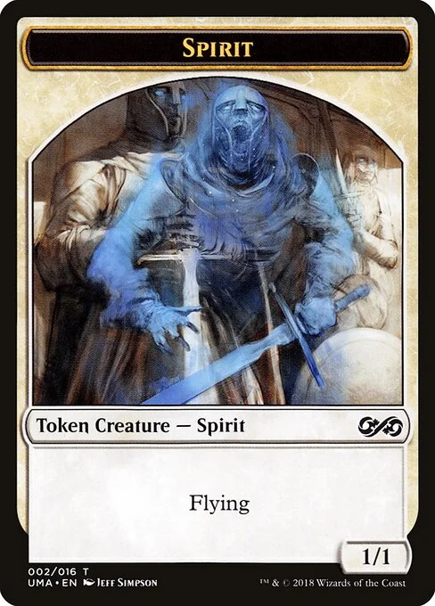 Spirit, carta Magic di tipo Token Creature — Spirit illustrata da Jeff Simpson