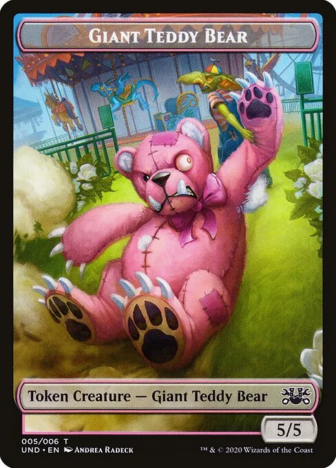 Giant Teddy Bear, carta Magic di tipo Token Creature — Giant Teddy Bear illustrata da Andrea Radeck