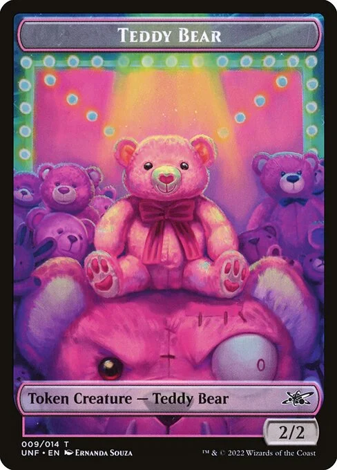 Teddy Bear, carta Magic di tipo Token Creature — Teddy Bear illustrata da Ernanda Souza