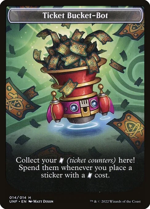 Ticket Bucket-Bot, carta Magic di tipo Card illustrata da Matt Dixon