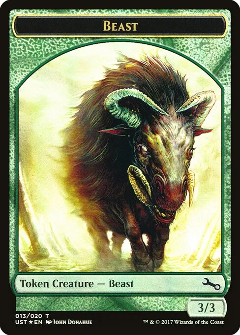 Beast // Beast, carta Magic di tipo Token Creature — Beast // Token illustrata da John Donahue