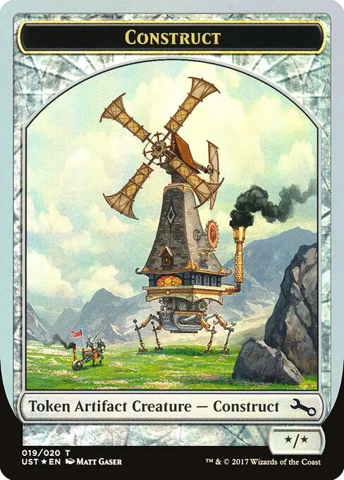 Construct, carta Magic di tipo Token Artifact Creature — Construct illustrata da Matt Gaser