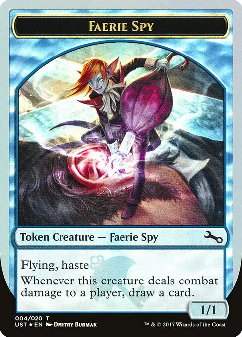 Faerie Spy, carta Magic di tipo Token Creature — Faerie Spy illustrata da Dmitry Burmak