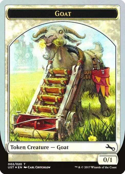 Goat, carta Magic di tipo Token Creature — Goat illustrata da Carl Critchlow