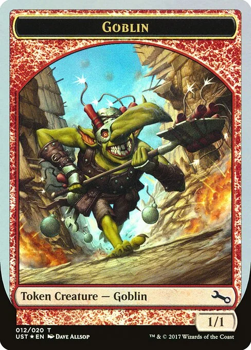 Goblin, carta Magic di tipo Token Creature — Goblin illustrata da Dave Allsop
