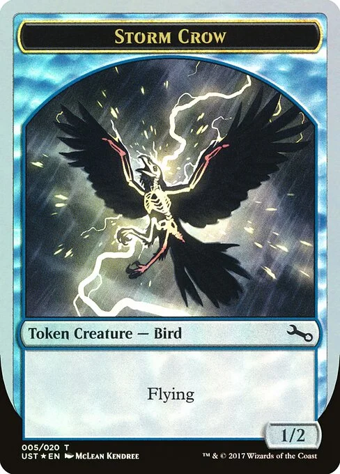 Storm Crow, carta Magic di tipo Token Creature — Bird illustrata da McLean Kendree