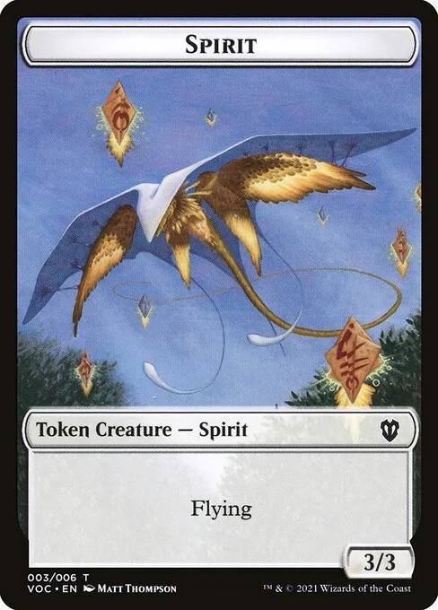 Spirit, carta Magic di tipo Token Creature — Spirit illustrata da Matt Thompson