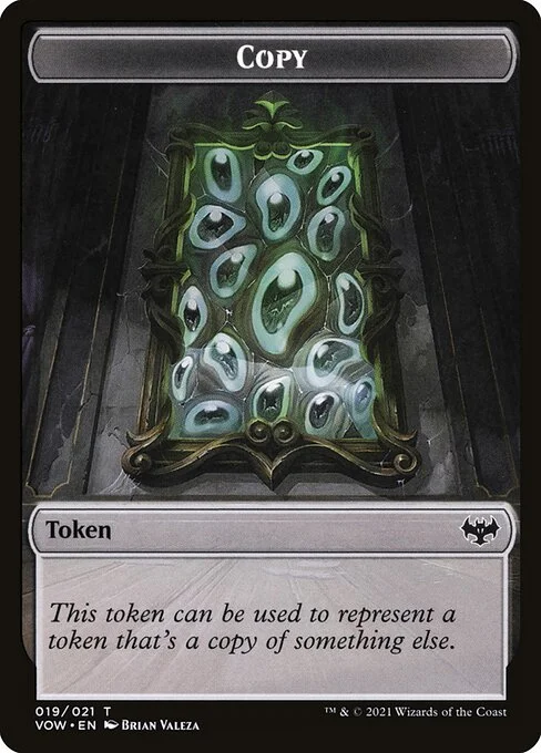 Copy, carta Magic di tipo Token illustrata da Brian Valeza