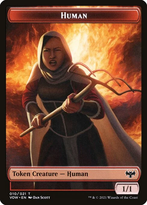 Human, carta Magic di tipo Token Creature — Human illustrata da Dan Murayama Scott