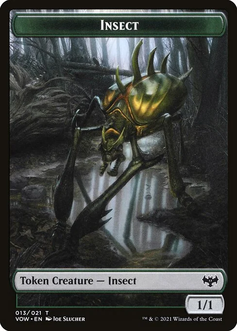 Insect, carta Magic di tipo Token Creature — Insect illustrata da Joe Slucher