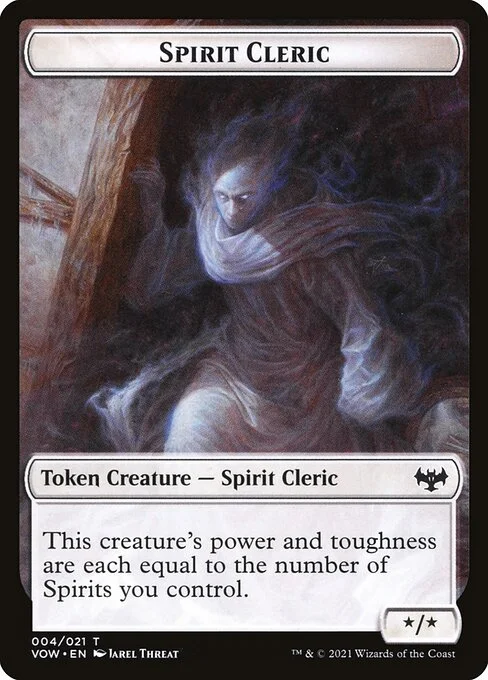 Spirit Cleric, carta Magic di tipo Token Creature — Spirit Cleric illustrata da Jarel Threat
