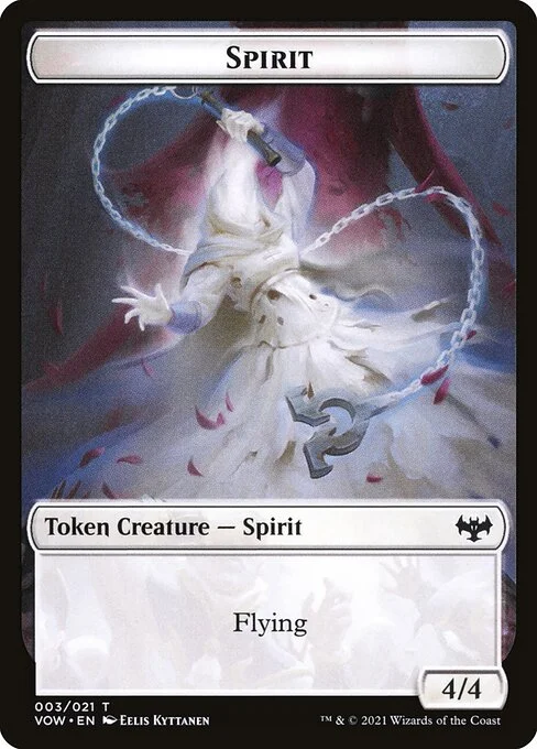 Spirit, carta Magic di tipo Token Creature — Spirit illustrata da Eelis Kyttanen