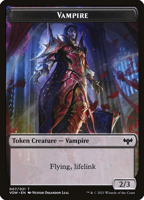 Vampire, carta Magic di tipo Token Creature — Vampire illustrata da Néstor Ossandón Leal