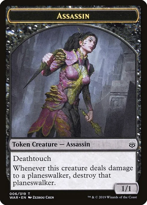 Assassin, carta Magic di tipo Token Creature — Assassin illustrata da Zezhou Chen