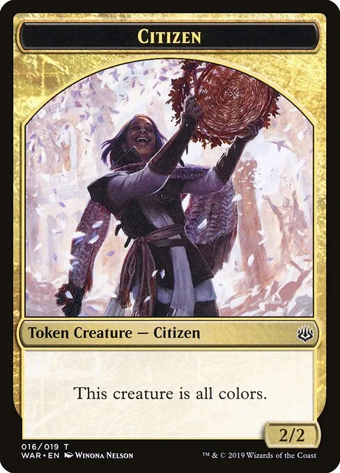 Citizen, carta Magic di tipo Token Creature — Citizen illustrata da Winona Nelson