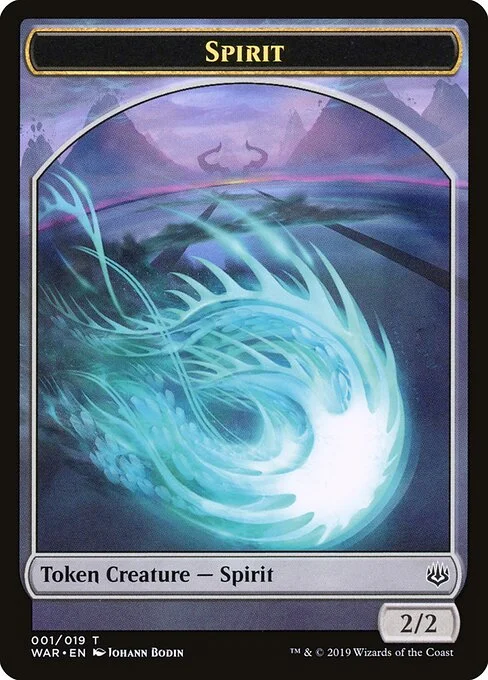 Spirit, carta Magic di tipo Token Creature — Spirit illustrata da Johann Bodin