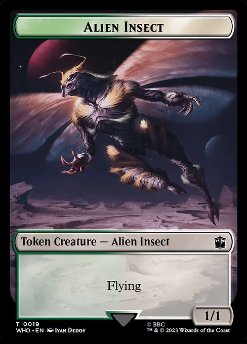 Alien Insect, carta Magic di tipo Token Creature — Alien Insect illustrata da Ivan Dedov