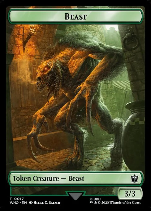 Beast, carta Magic di tipo Token Creature — Beast illustrata da Helge C. Balzer