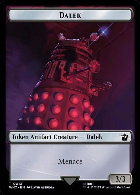 Dalek, carta Magic di tipo Token Artifact Creature — Dalek illustrata da David Astruga