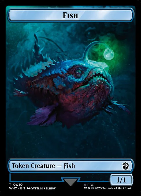 Fish, carta Magic di tipo Token Creature — Fish illustrata da Svetlin Velinov
