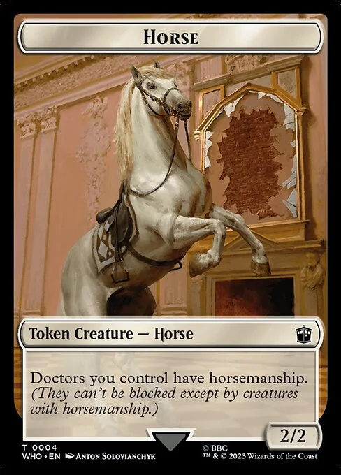 Horse, carta Magic di tipo Token Creature — Horse illustrata da Anton Solovianchyk