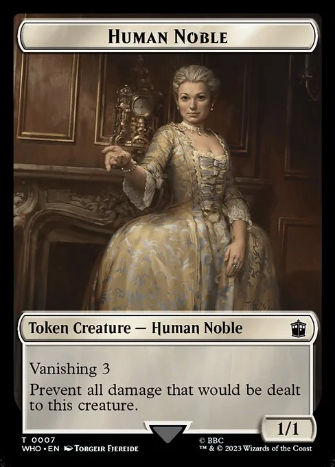 Human Noble, carta Magic di tipo Token Creature — Human Noble illustrata da Torgeir Fjereide
