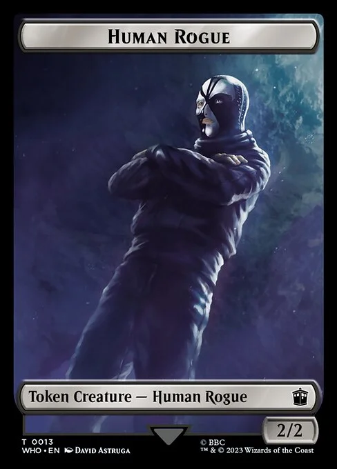 Human Rogue, carta Magic di tipo Token Creature — Human Rogue illustrata da David Astruga