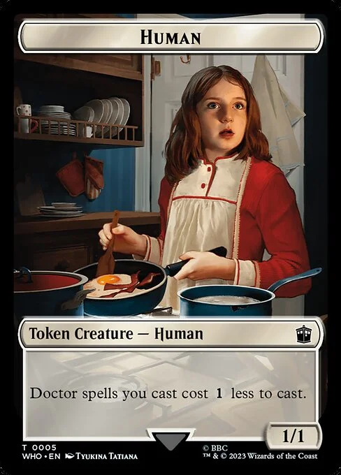 Human, carta Magic di tipo Token Creature — Human illustrata da Tyukina Tatiana