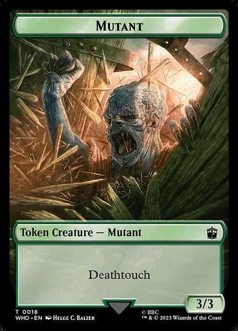 Mutant, carta Magic di tipo Token Creature — Mutant illustrata da Helge C. Balzer