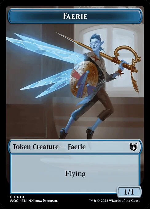 Faerie, carta Magic di tipo Token Creature — Faerie illustrata da Irina Nordsol