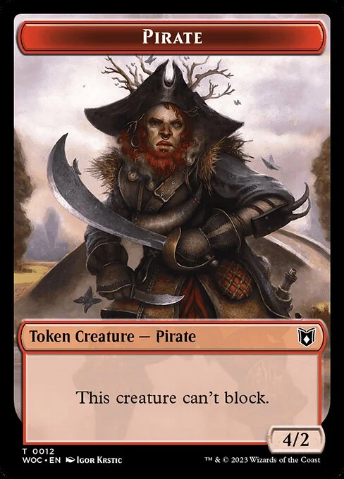 Pirate, carta Magic di tipo Token Creature — Pirate illustrata da Igor Krstic