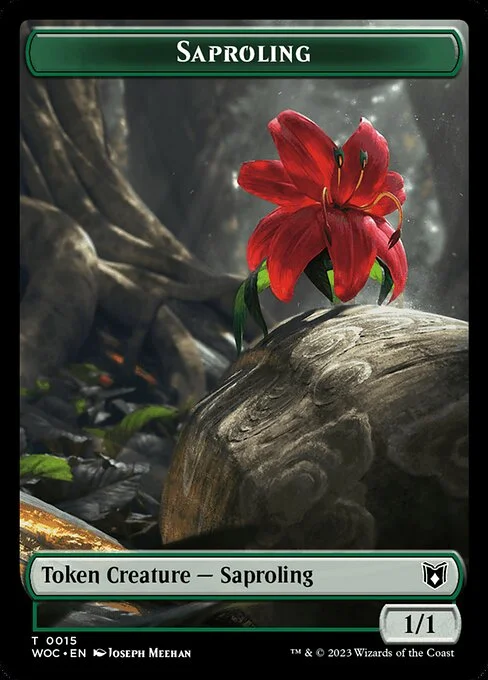 Saproling, carta Magic di tipo Token Creature — Saproling illustrata da Joseph Meehan