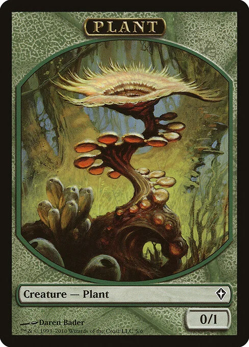 Plant, carta Magic di tipo Token Creature — Plant illustrata da Daren Bader