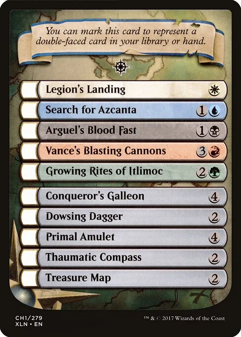 Ixalan Checklist, carta Magic di tipo Card