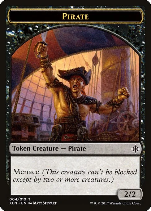 Pirate, carta Magic di tipo Token Creature — Pirate illustrata da Matt Stewart