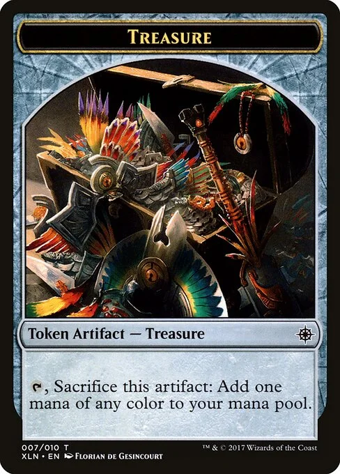Treasure, carta Magic di tipo Token Artifact — Treasure illustrata da Florian de Gesincourt