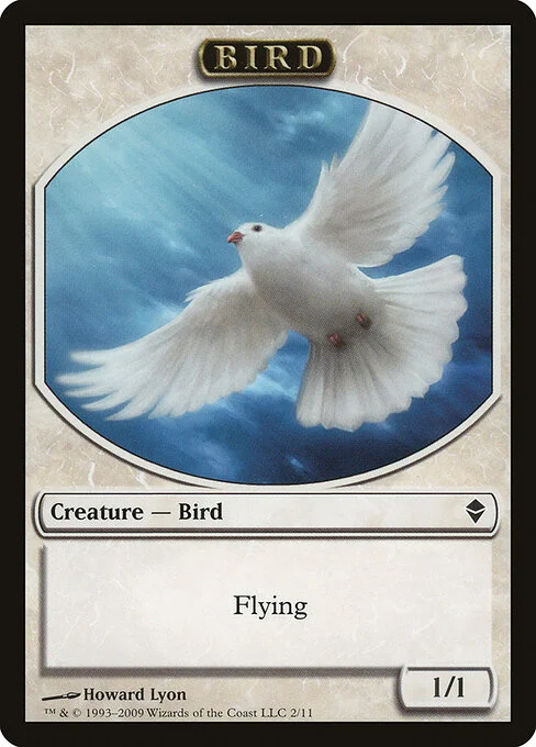 Bird, carta Magic di tipo Token Creature — Bird illustrata da Howard Lyon