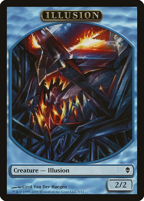 Illusion, carta Magic di tipo Token Creature — Illusion illustrata da Cyril Van Der Haegen