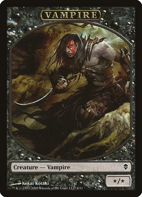 Vampire, carta Magic di tipo Token Creature — Vampire illustrata da Kekai Kotaki