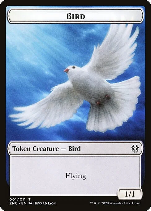 Bird, carta Magic di tipo Token Creature — Bird illustrata da Howard Lyon