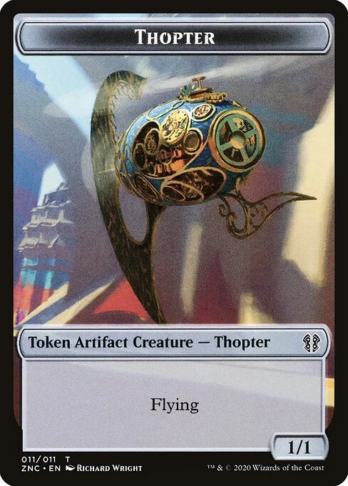 Thopter, carta Magic di tipo Token Artifact Creature — Thopter illustrata da Richard Wright