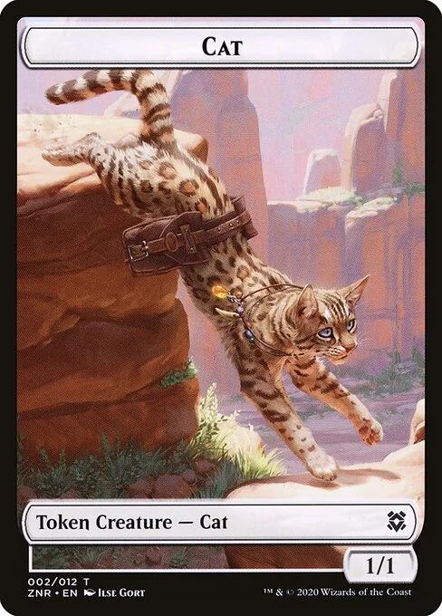 Cat, carta Magic di tipo Token Creature — Cat illustrata da Ilse Gort