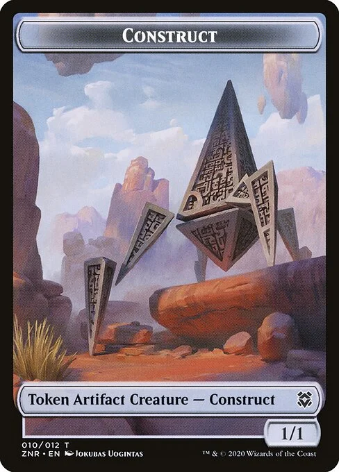Construct, carta Magic di tipo Token Artifact Creature — Construct illustrata da Jokubas Uogintas