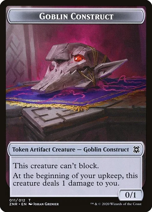 Goblin Construct, carta Magic di tipo Token Artifact Creature — Goblin Construct illustrata da Johan Grenier