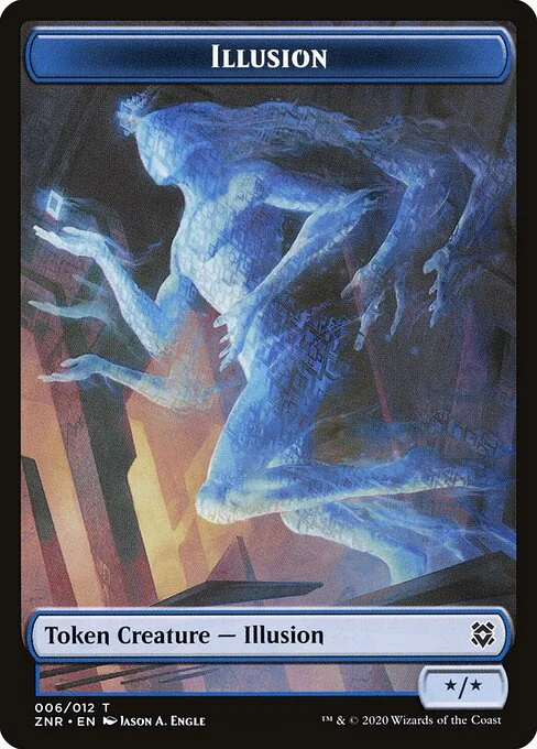 Illusion, carta Magic di tipo Token Creature — Illusion illustrata da Jason A. Engle